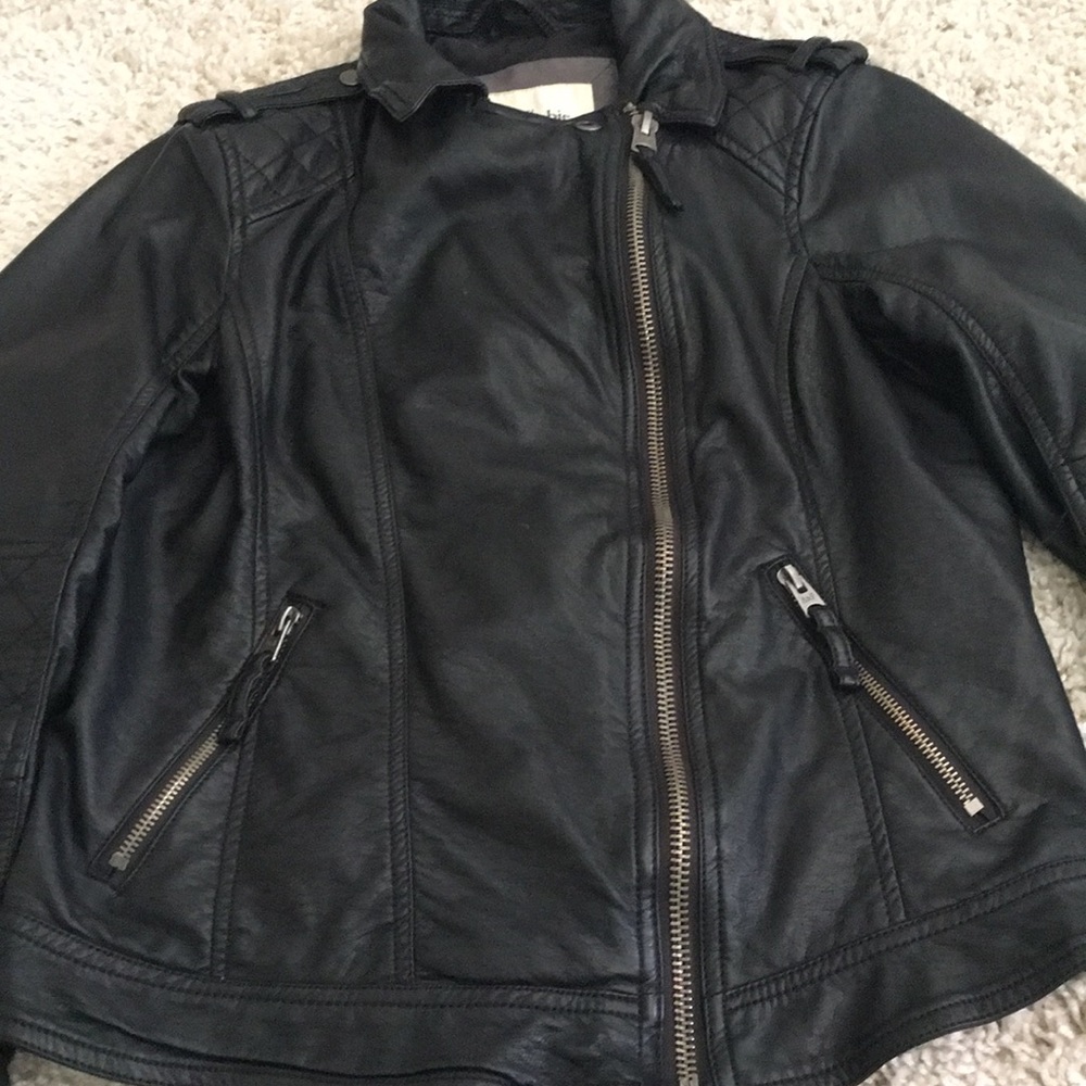 Faux leather women’s jacket